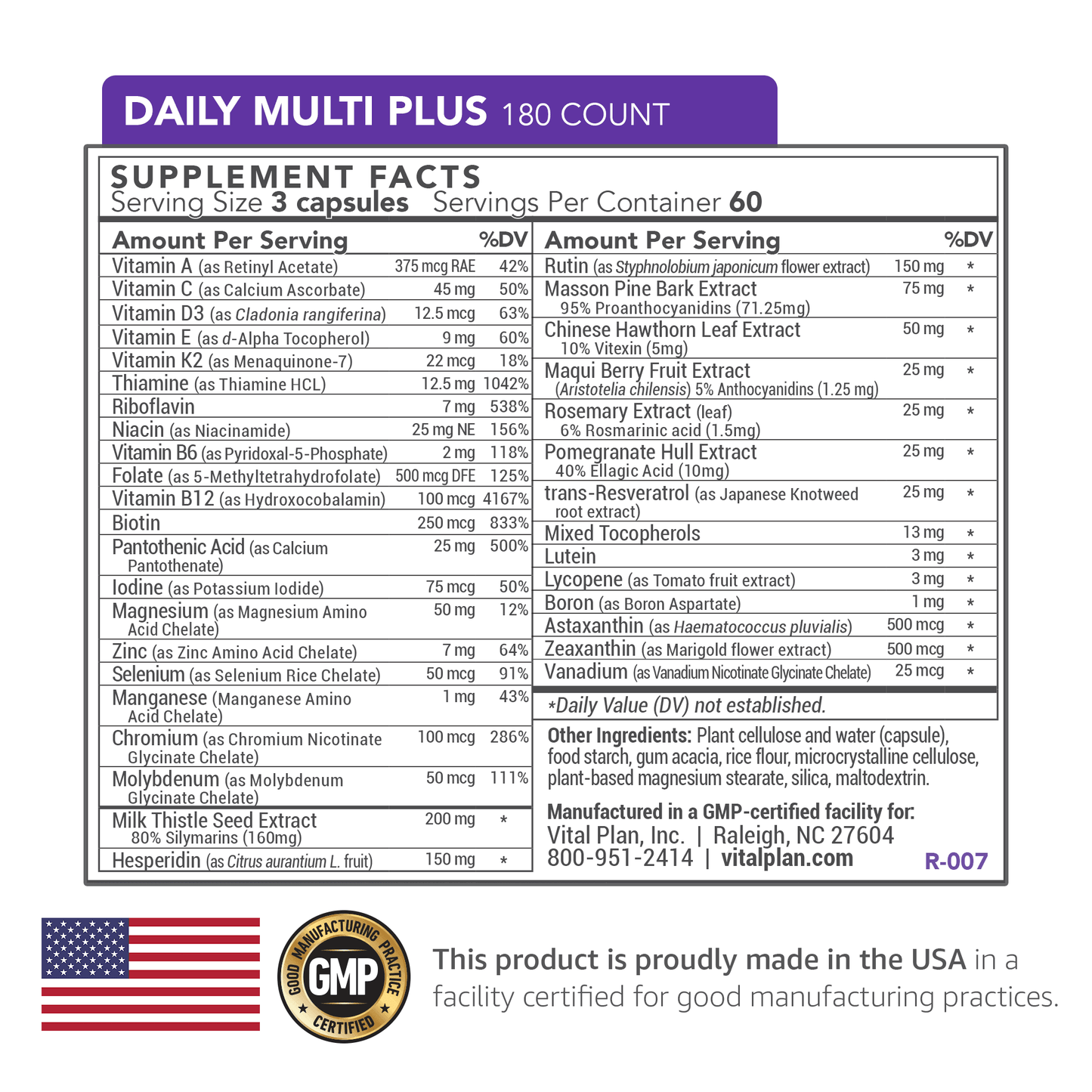 Daily Multi Plus - Vital Plan