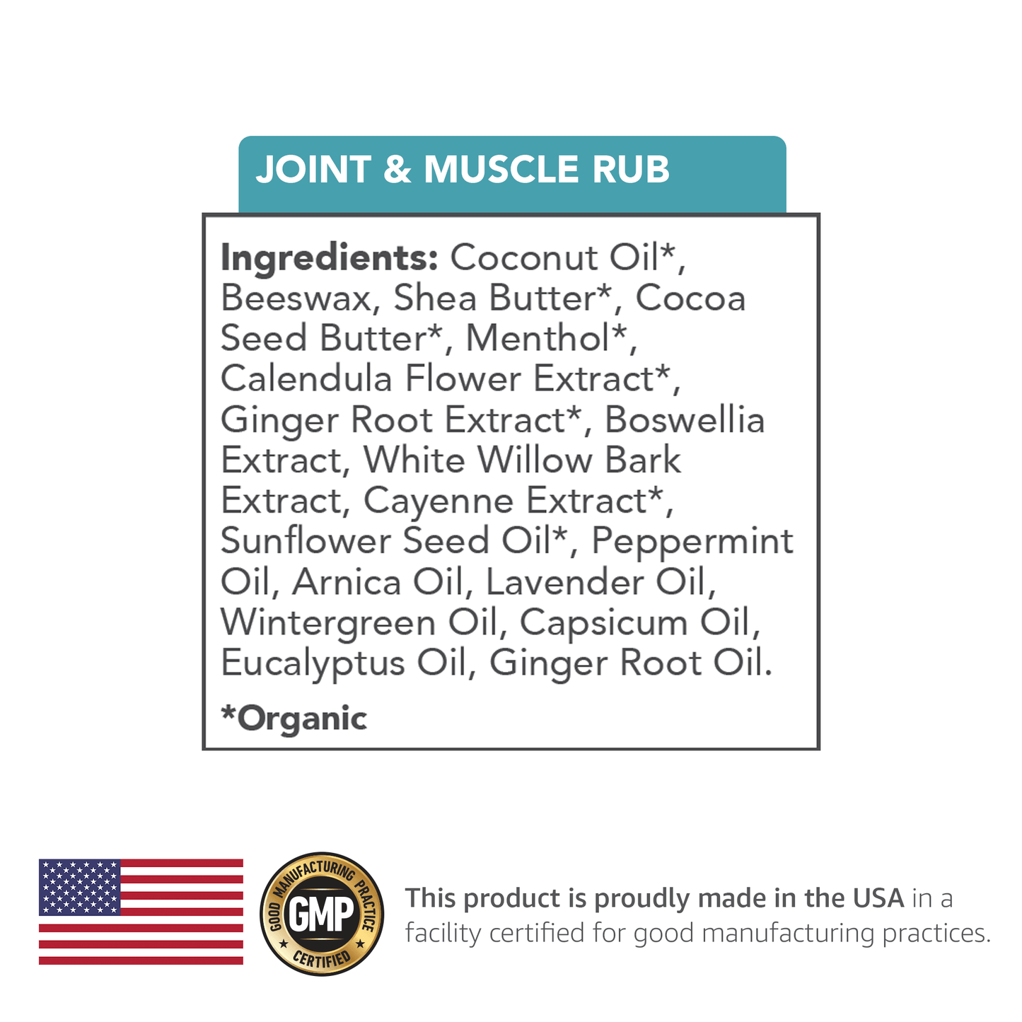 Joint & Muscle Rub - Vital Plan