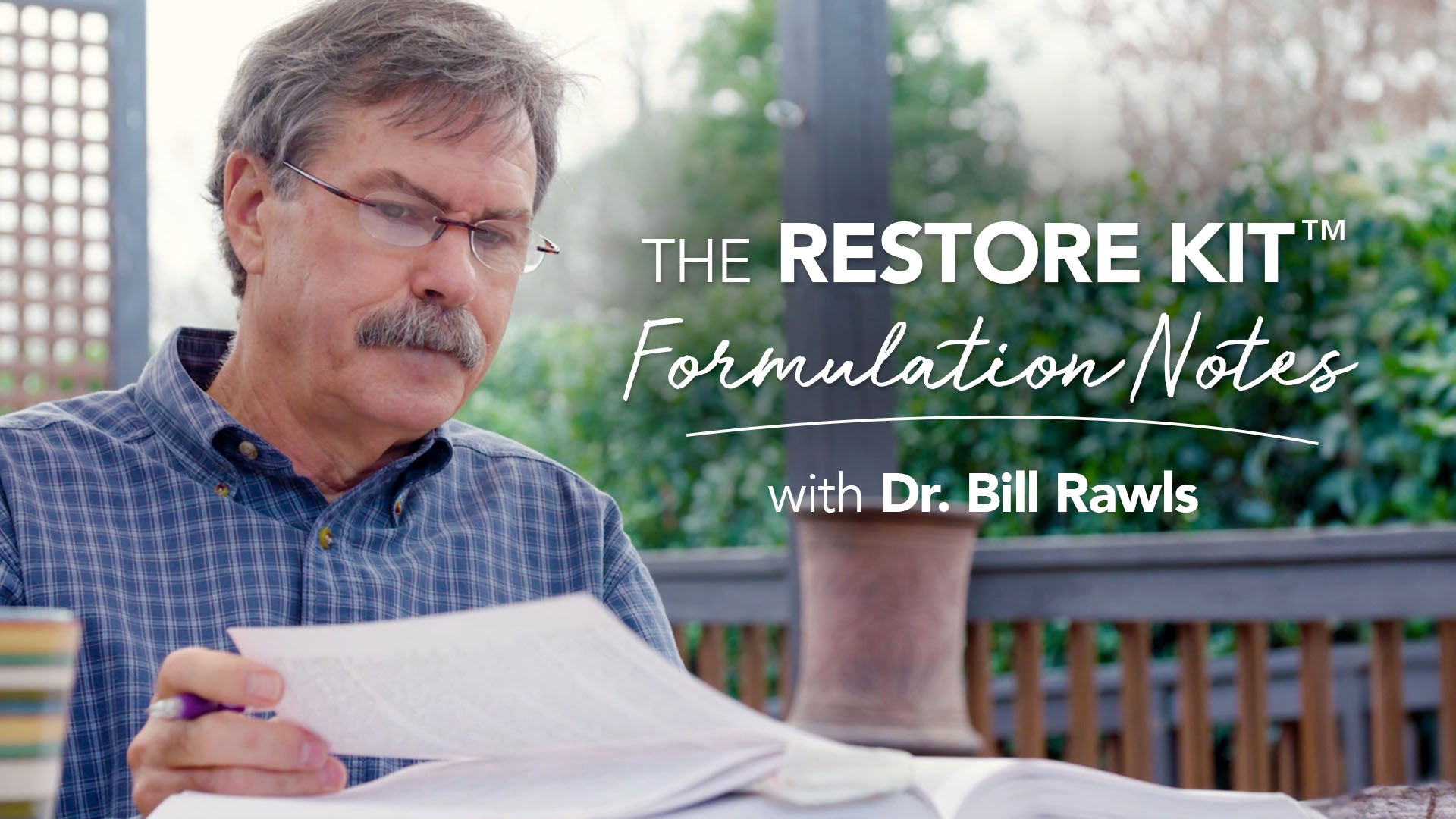 Load video: THE RESTORE KIT™ _ DR. RAWLS&#39; FORMULATION NOTES - Vital Plan
