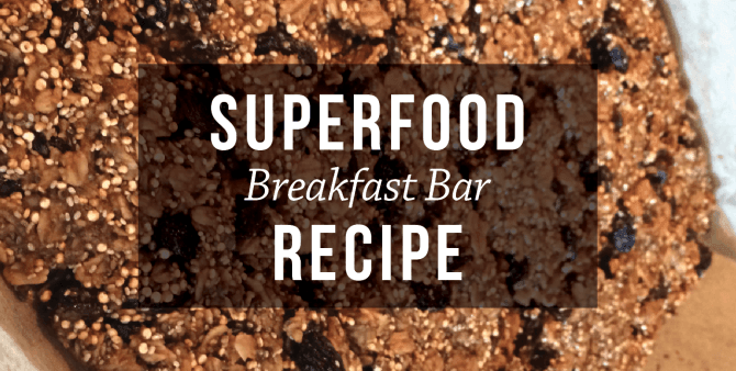 Superfood Breakfast Bar Recipe