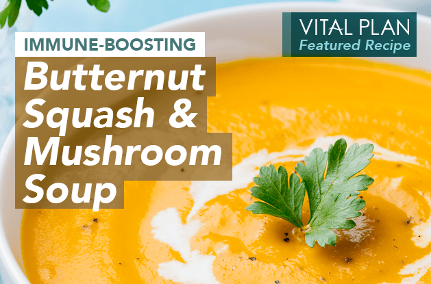 Immune-Boosting Butternut Squash & Mushroom Soup