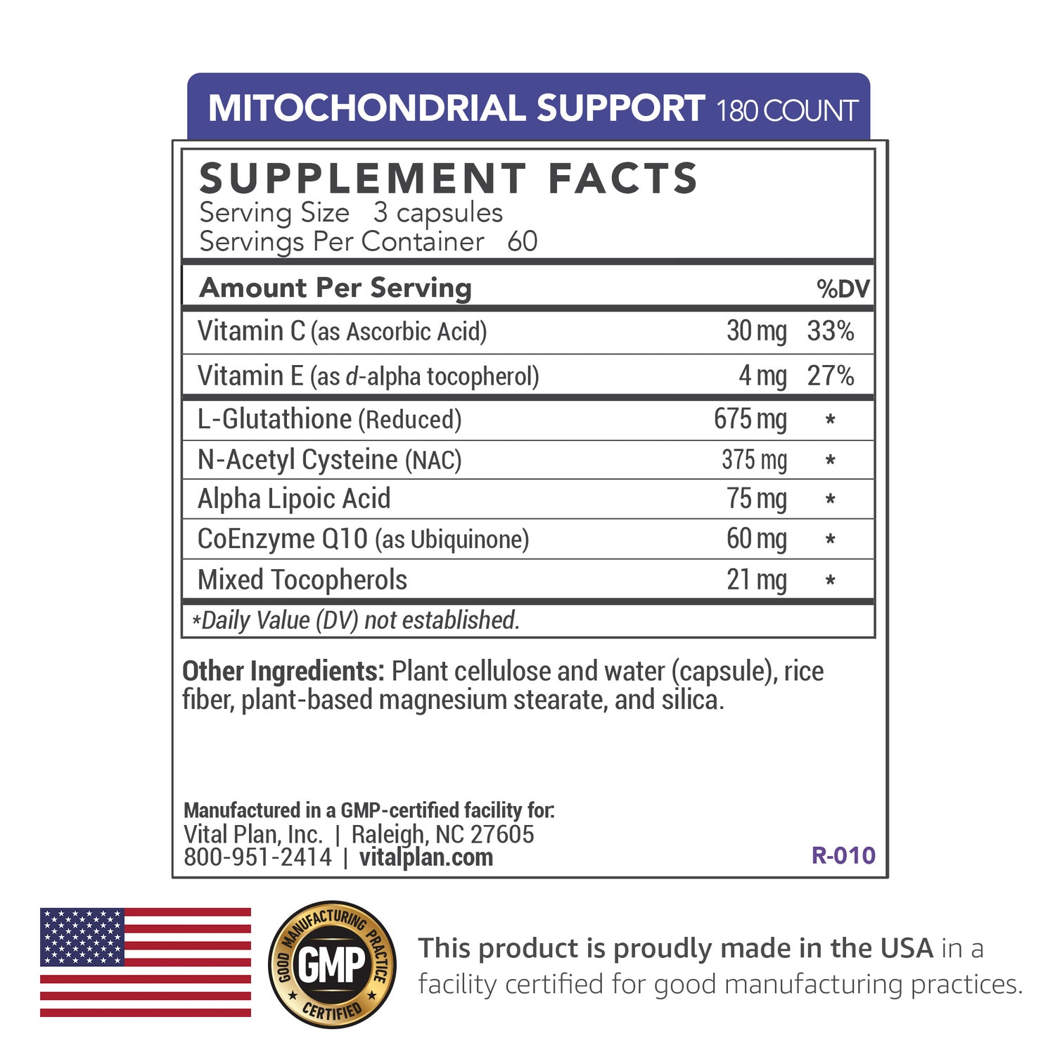 180ct_Mitochondrial_Support_Supplement_Facts_Panel - Vital Plan