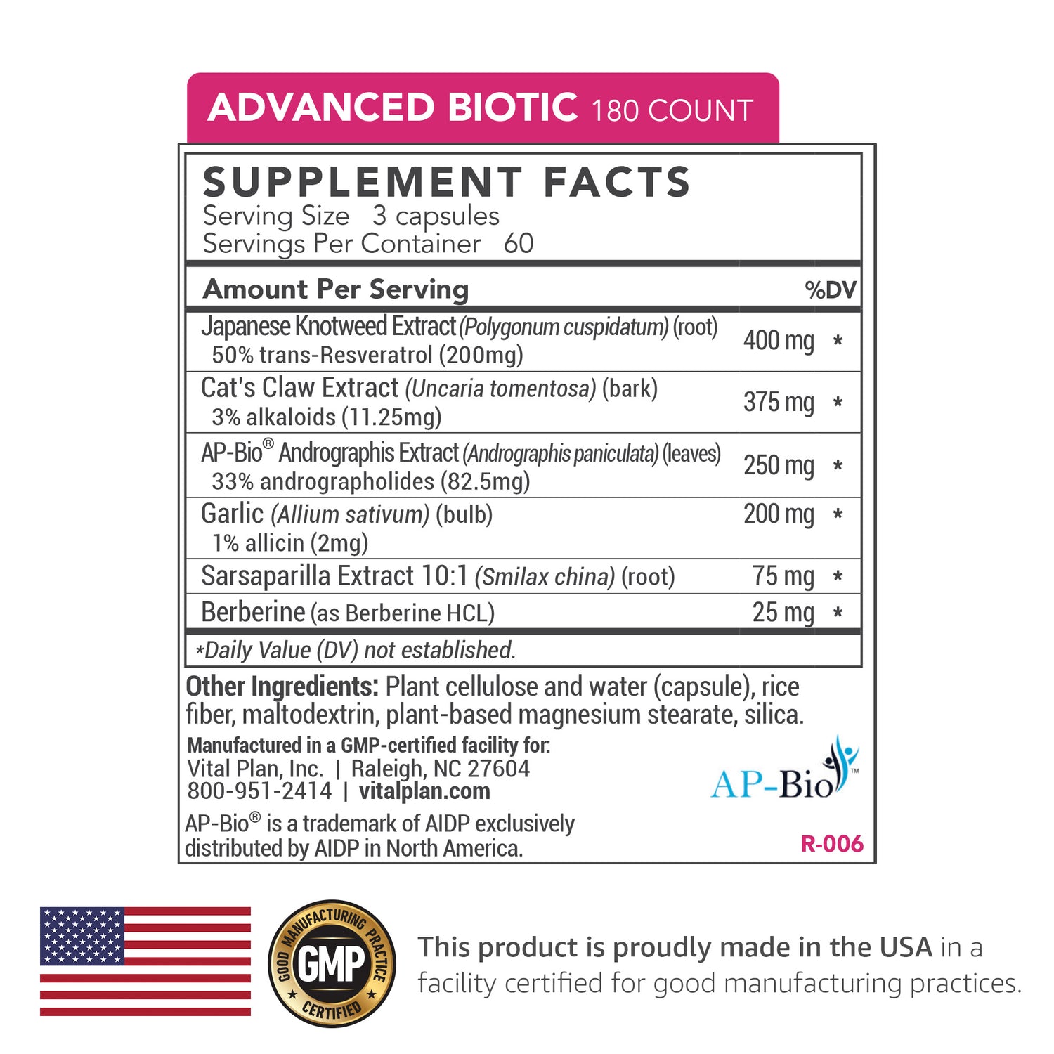 R006-180ct_Advanced_Biotic_Supplement_Facts_Panel - Vital Plan